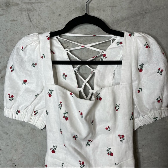 Reformation Lianne Linen Dress sz 0 - Picture 4 of 14